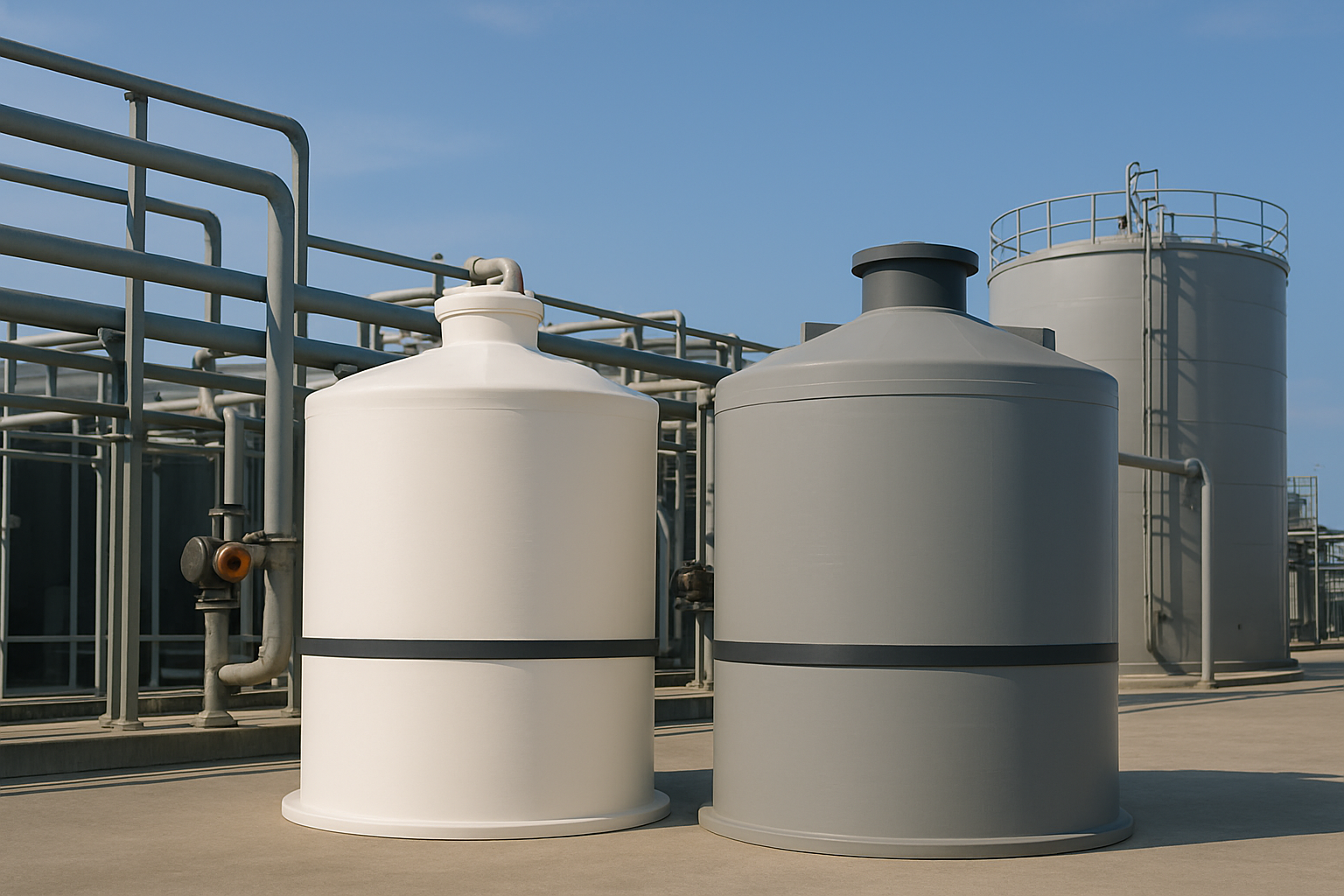 Asit Depolama Tankı (PP – PE) Teknik Çizim
